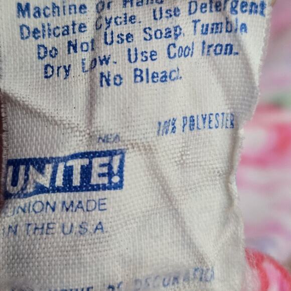 VTG Candlesticks‎ Girls PINK FLORAL Top 2 Piece Pajamas Set Size 3T Made in USA - Picture 5 of 5